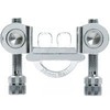 DIXNA V23P021 Eye Pivot Seatpost Clamp Only Silver Compatible Rail Width: 30mm