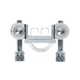 DIXNA V23P021 Eye Pivot Seatpost Clamp Only Silver Compatible Rail Width: 30mm
