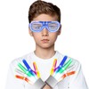 LNCOJOLM LED Light Up Glove & Glasses Christmas Birthday Festival