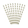 Straws, gold/white, approx. 19.5 cm, pack of 10