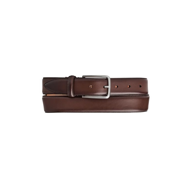 Bruno Magli EMILIO Mens Belt, Leather Cognac