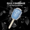MILD EAST for Toyota Key Fob Cover with Metal Key