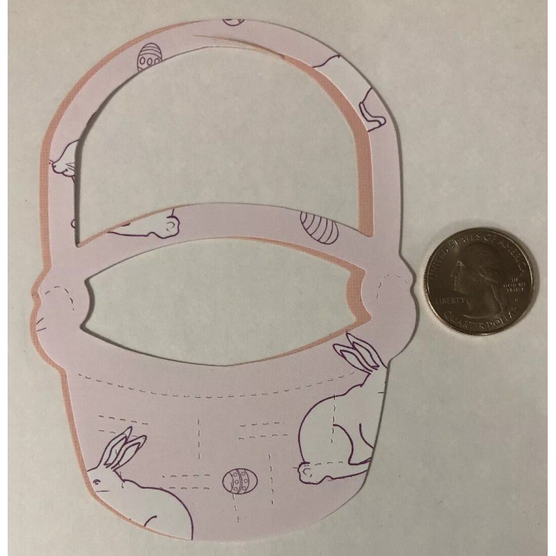 Craft-N-Shed • Handmade EASTER BASKET LG.Die-Cuts (4pc)Approx.4-