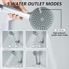 LUOGULIANG Chrome Tub Spout with Diverter, 5 Settings Hand Held