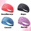 Veraly Banda Diadema Para Ejercicio Transpirable Suave Cómoda Color Rosa/Naranja