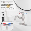 Bathroom Faucet Brushed Nickel GGStudy 360° Swivel Bathroom Vanity Faucet