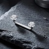 Gemoioio 14G Titanium Surface Barbell Internally Threaded Tragus