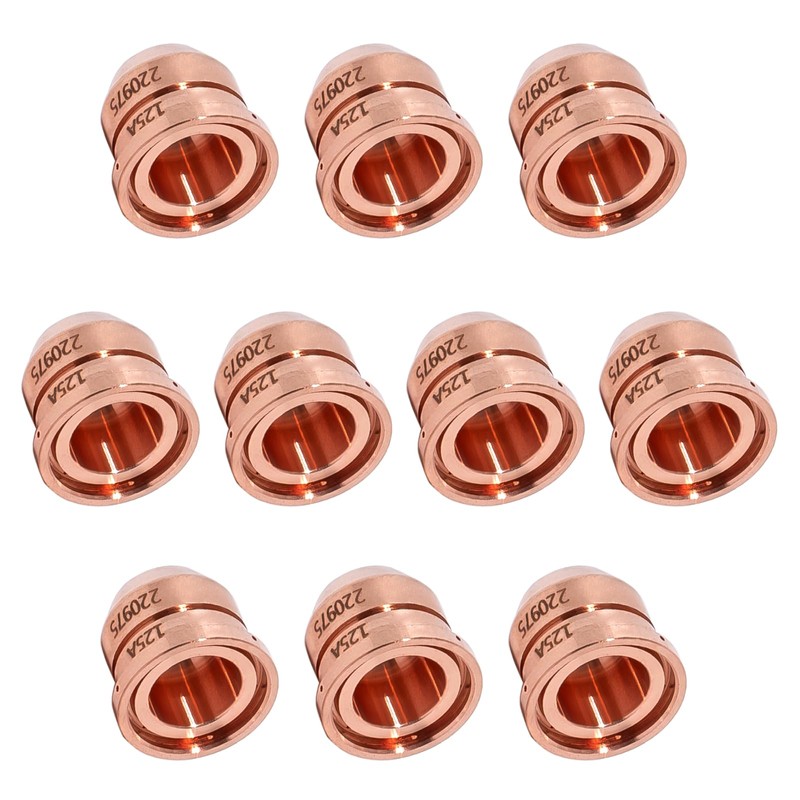 10PCS 220975 Nozzles Tips for 125A Plasma Cutting Torch Consumables,