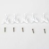 sourcing map 5pcs Wall Mounted Robe Hook Zinc Alloy Butterfly