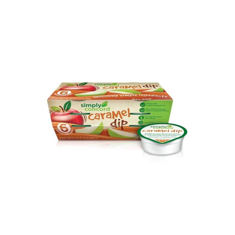 AmishTastes Simply Concord "Clean Label" Single-Serve Caramel Apple Dip (2