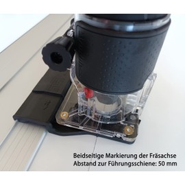SLE Professional Guide Rail Adapter for Bosch GLF 55-6 / GKF 500/550 for Makita/Bosch/Festool/Mafell Guide Rail Router Edge Milling Adapter