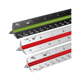 Mr. Pen Architectural 12 Inch Engineer & Drafting Ruler Set - Imperial & Metric Scale for Blueprints & Contractor Use