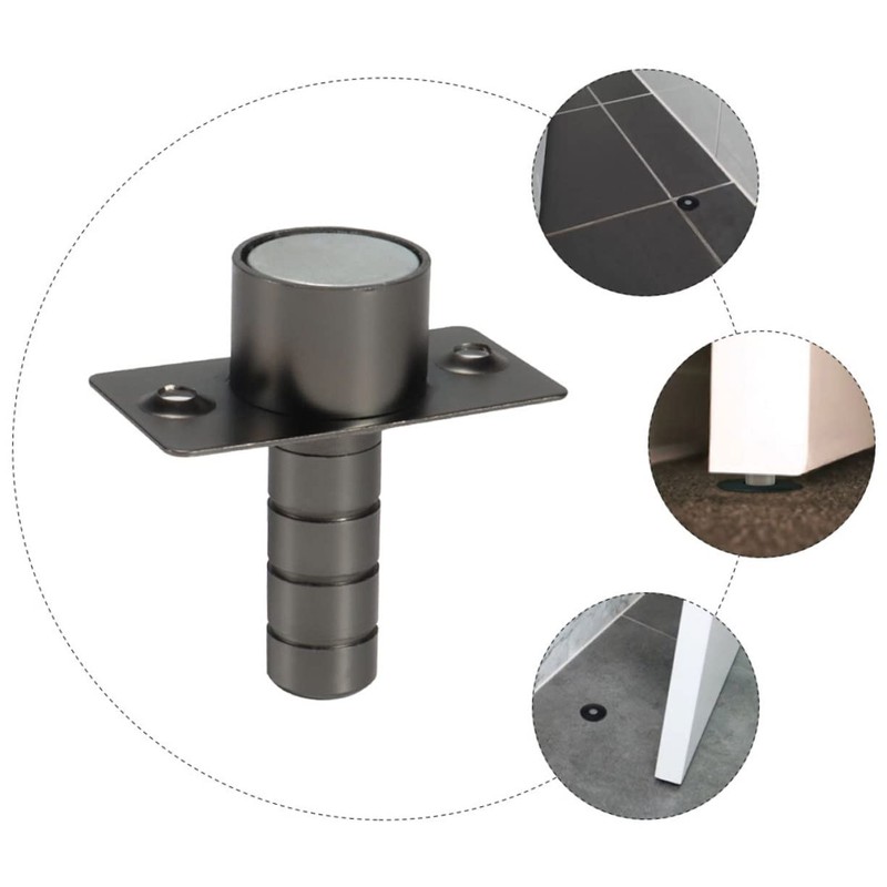 VILLFUL Invisible Door Stop Hidden Door Stopper Sturdy Stainless Steel