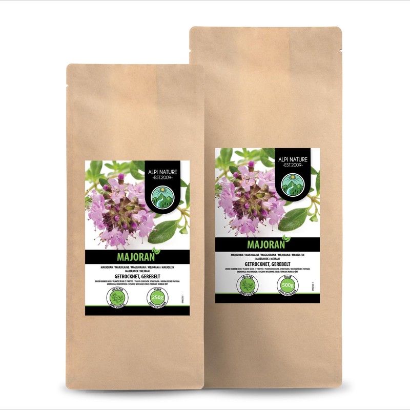 Marjoram Rubed (500 g), Marjoram Dried, 100% Pure and Natural