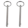 4 Pack Quick Release Pin, Diameter 1/4"(6.3mm), Overall Length 3.75"(95mm),