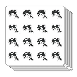 Orca Killer Whale Planner Stickers, 0.5in Monthly Scrapbooking Kids DIY Arts Crafting 208-Pack