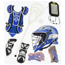 Jolee's Boutique Themed Ornate Stickers, Lacrosse