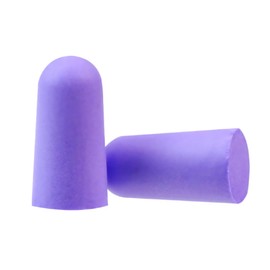 Soft Foam Earplugs 50 Pair,32dB Highest NRR for Noise Reduction,Safety Hearing Protection Ear Plugs for Eliminate The Noise,Contoured for Comfort Slow Rebound,Tapón para el oído (Purple, Normal)