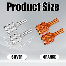 lasuroa 4pcs Drone Control Sticks 3 Pro RC Smart Controller, Drone Remote Joysticks Detachable Thumb Rocker Replacement Drone Controller Sticks (Orange Silver)