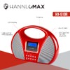 HANNLOMAX HX-510R Portable AM/FM Radio with USB/SD Port for MP3
