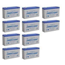 Power-Sonic 10 Pack - PS-6100 6V 12AH SLA ELECTRIC SCOOTER BATTERY