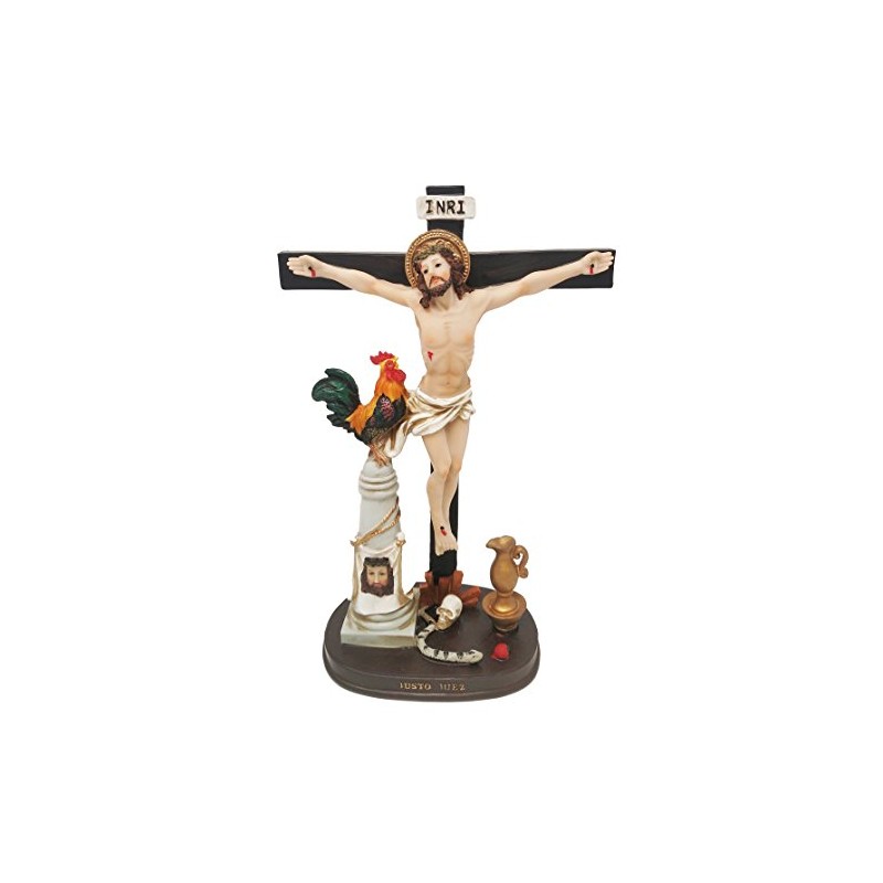 12.5" Justo Juez Statue Jesus Christ Religious Cross Just Judge