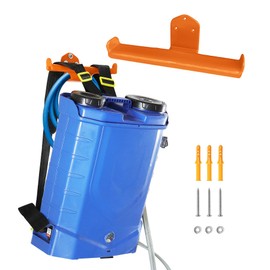 OSROENE Backpack Leaf Blower Hanger with Tube Hook, 1 Pack Backpack Sprayer Wall Mount, Heary Duty Chainsaw Wall Mount Stand Accessories Garage Organization Storage