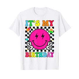 Retro Groovy It's My Birthday Men Women Boys Girls Kid Bday T-Shirt