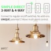 Zooz 800 Series Z-Wave Long Range Toggle Dimmer ZEN74, White
