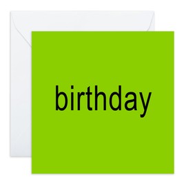 Central 23 Quirky Birthday Card - 'BRAT BIRTHDAY' - Perfect for Adding Fun and Feisty to Birthday Celebrations - Ideal for Him Her Friends Family Colleagues Brother and Sister - Comes With Stickers