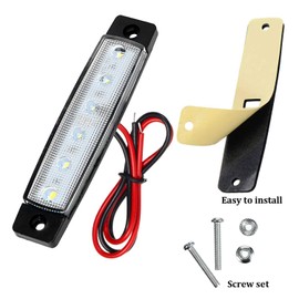 10 Pack Marine Boat LED Navigation Cabin Deck Courtesy Light Stern Transom Lights 12V for Boating Kayak Yacht, Dinghy, Sailboat, Pontoons, Freighters, Hovercrafts, Hunting & Fishing (White)