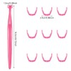 Reusable Dental Flosser Handle and 100 Flosser Refill Heads ,