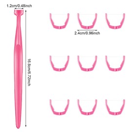 Reusable Dental Flosser Handle and 100 Flosser Refill Heads , Pack for Oral Care