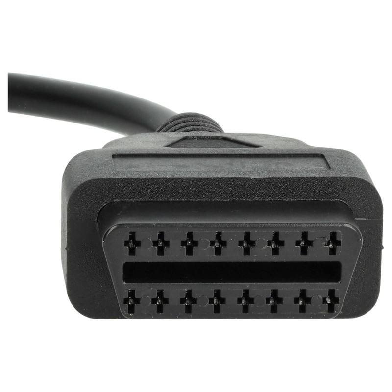 vhbw OBD2 Adapter 3 Pin to OBD2 16 Pin Compatible
