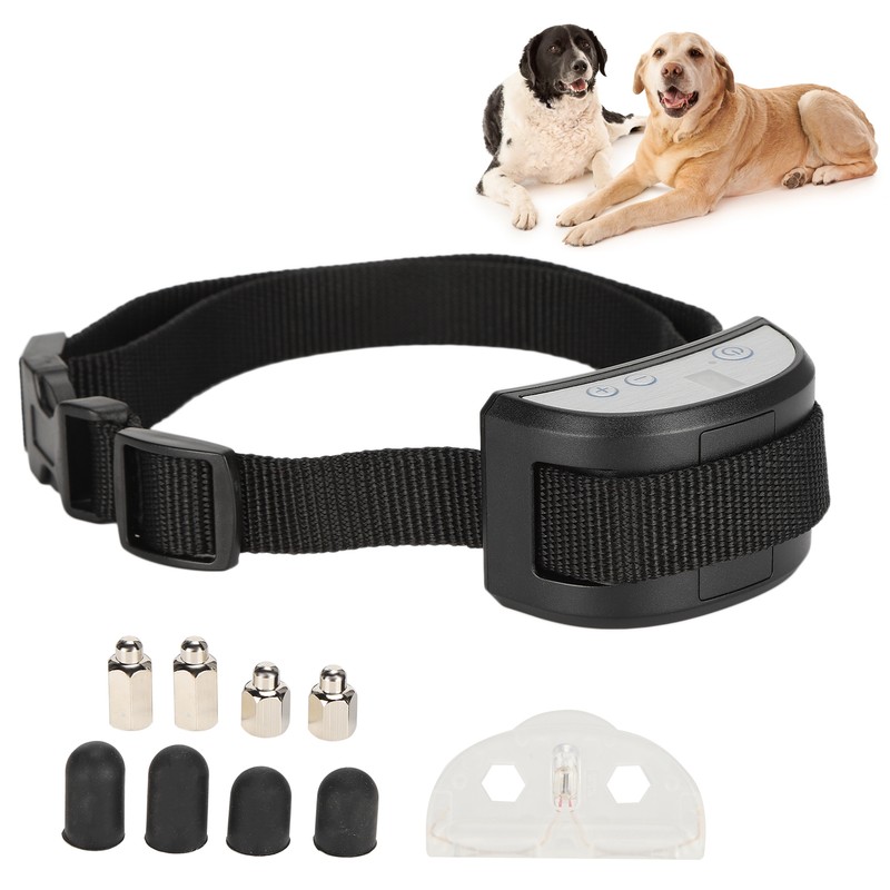 NonPoisonous Nylon Automatic Anti Bark Dog Training Collar to Stop