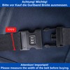 2 x 50mm Black Plastic Combination Lock Buckles for up