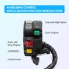 M MATI Left Handlebar Switch Start Stop Headlight for Bombardier