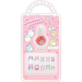 San-X Sumikko Gurashi FE41101 Nail Color & Nail Tip Set, Pink, H7.1 x W3.5 inches (180 x 90 mm)