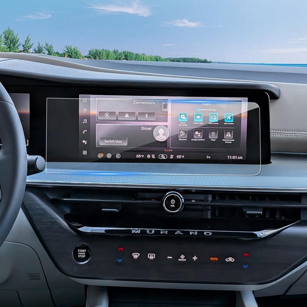 Coleya (2pcs) 2025 Murano Screen Protector for Nissan Murano (SV/SL/Platinum)