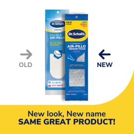Dr. Scholl's Doctor Shawl Comfort Double Air Pillow Insole, 1 Pair, Men's Size 7-13, Women's Size 5-10