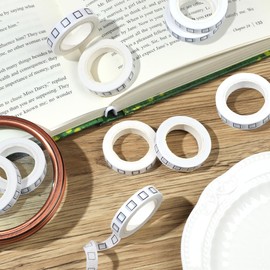 Pineraap 10 Rolls Checkbox Washi Tapes 8MM Thin Decorative Masking Tape Self Adhesive Craft Tape for Home School Office DIY Gift Wrapping Photo Frame Scrapbook Bullet Journal Planner,10 Meters