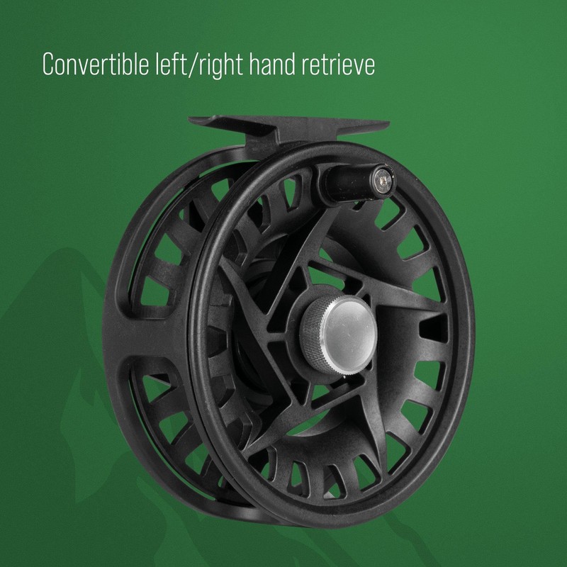 Shakespeare Cedar Canyon Disc Fly Reel - Lightweight Graphite Construction,