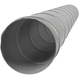 HVAC OV 4" Inch Galvanized Steel Spiral Air Ducting Pipe - 45" Inch / 3.8 Feet Long Round Metal Dryer Vent Duct - Air Supply, Air Exhaust, Air Intake - HVAC Systems - Exhaust Dryers, Air conditioning