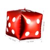 COLLBATH 10pcs Foil Dice Balloons for Party Decorations Theme Wedding