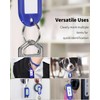Uniclife 10 Pieces Key Tags 5.1 cm Soft Plastic Key