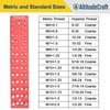 AltitudeCraft Thread Checker - Nut and Bolt Identifier Gauge with