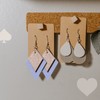 ORIGACH 9 Pcs Reusable Earrings Making Template Leather Earring Templates,