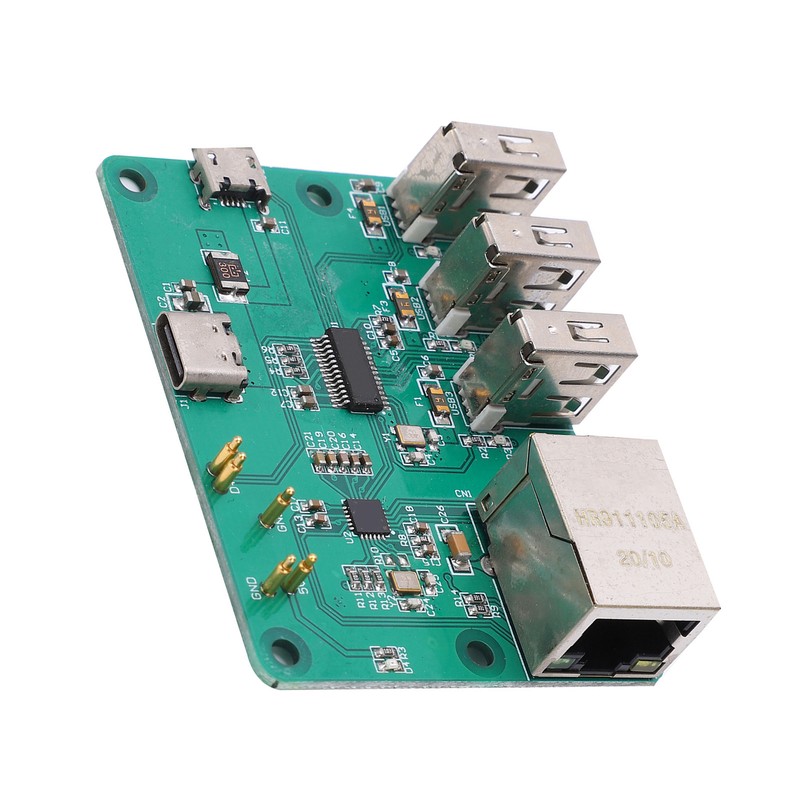 HUB Expansion Board Integrated USB to Ethernet Accessories for Raspberry