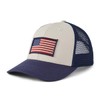 Life is Good Flag Trucker Clean Hat, Bone, One Size