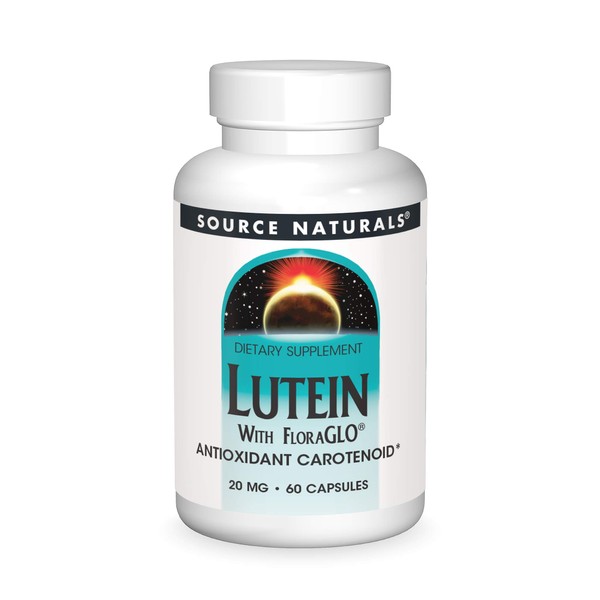 Source Naturals Lutein with FloraGLO 20 mg Antioxidant Carotenoid - 60 Capsules